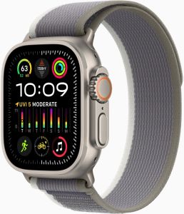 Apple Watch Ultra 2 GPS+Cellular 49mm Titanio con Cinturino Trail Loop M/L Green Grey